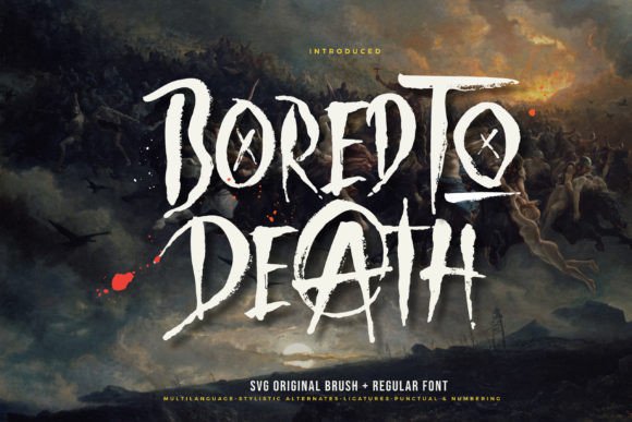 Bored to Death: A Raw, Spooky Display Font for Bold Brands
