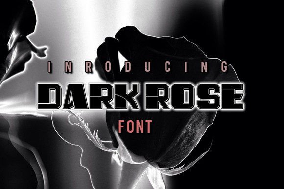 Dark Rose: The Futuristic 3D Font Redefining Modern Visual Identity