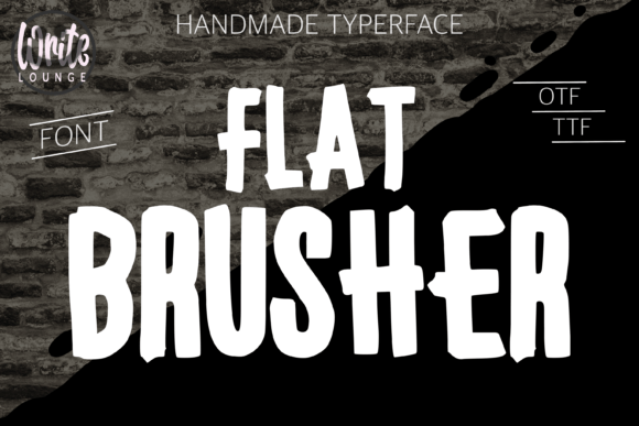 Flat Brusher: The Raw, Urban Font for Street Art and Beyond