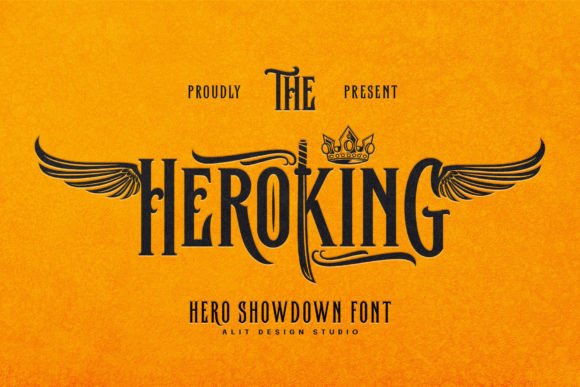 Heroking: The Bold Display Font for Powerful Designs