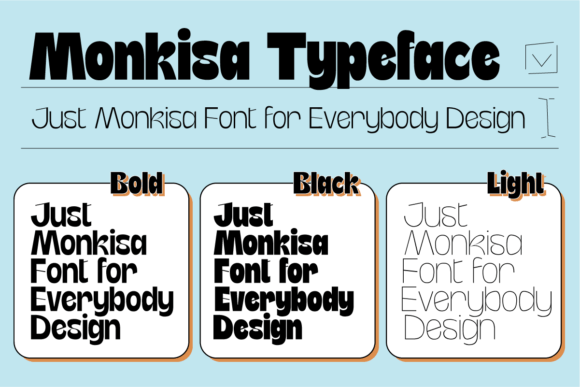 Monkisa: A Modern Art-Deco Display Font for Bold Designs