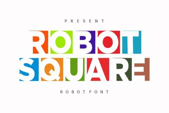 Robot Square: A Fun Display Font for Joyful Designs