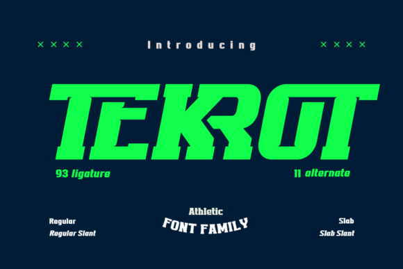Unleashing Athletic Spirit: A Deep Dive into the Tekrot Typeface