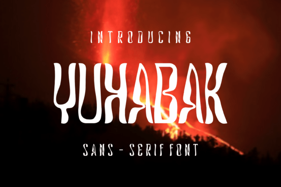 Yuhabak: The Wavy Display Font for Retro Designs